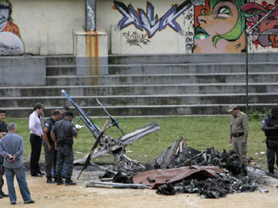 Με μυδραλιοβόλο επιτέθηκαν στο ελικόπτερο της αστυνομίας