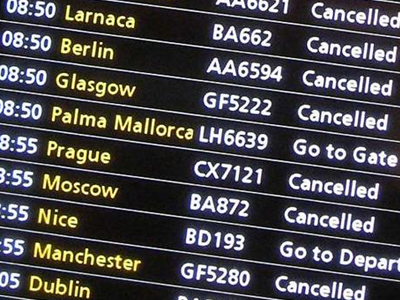 Χάος στις αερομεταφορές της Γαλλίας από τον παγετό