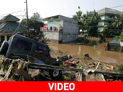 «Πνίγηκε» η βόρεια Σουμάτρα