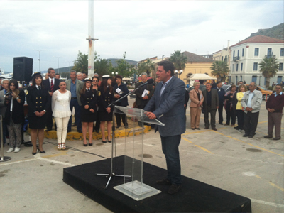 Ο Βαρβιτσιώτης εγκαινίασε την 1η διεθνή έκθεση Mediterranean Yacht Show