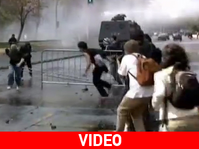 Συγκρούσεις αστυνομίας με διαδηλωτές στην Χιλή