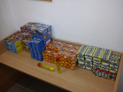 Κατασχέθηκαν 11.740 κροτίδες στην Αρεόπολη Λακωνίας