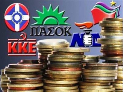 Επί τάπητος η χρηματοδότηση των κομμάτων 30 εκατ. ευρω