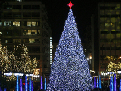 Οι εορταστικές εκδηλώσεις στην πλατεία Συντάγματος