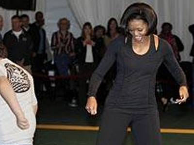 Η Πρώτη Κυρία των ΗΠΑ παίζει μπάλα