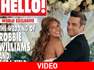 To γαμήλιο album φωτογραφιών του Robbie!