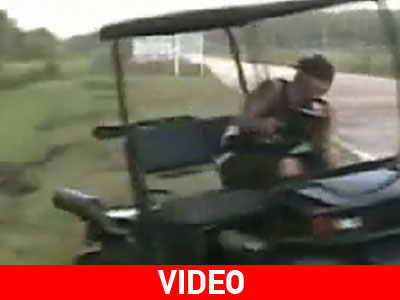 Αγώνας δρόμου με αυτοκίνητο του golf