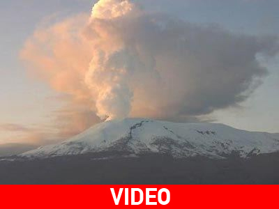 Κολομβία: Εξερράγη το ηφαίστειο Nevado del Ruiz Κολομβία: Εξερράγη το ηφαίστειο Nevado del Ruiz
