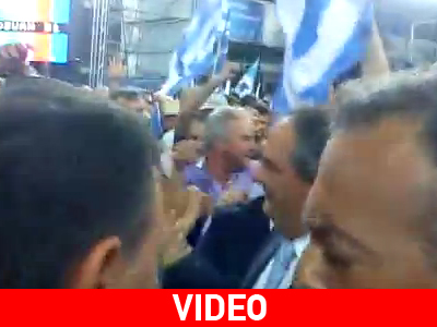 Επεφύλαξαν θερμή υποδοχή στον πρώην πρωθυπουργό