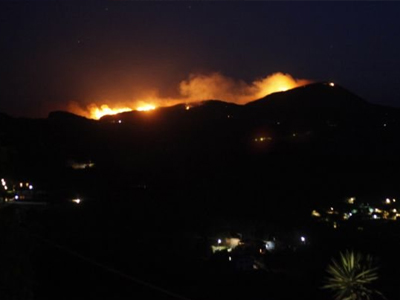 Σε ύφεση η πυρκαγιά στα Λευκάκια Αργολίδας
