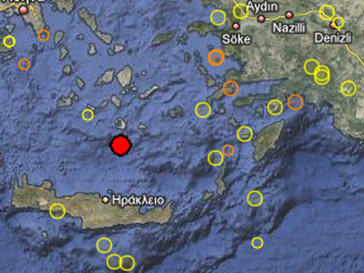 4,2 Ρίχτερ τελικά ο σεισμός στην Σαντορίνη