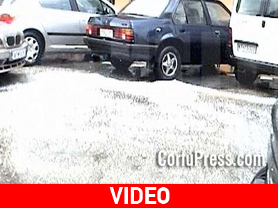 Χαλαζόπτωση στην Κέρκυρα