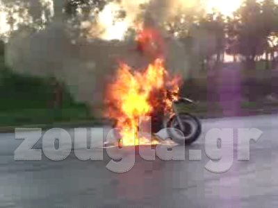 Διαμαρτυρία μοτοσικλετιστών στο Μενίδι