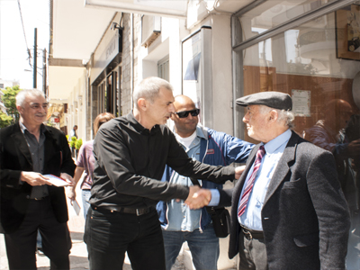 Στα Καμίνια ο Γ. Μώραλης