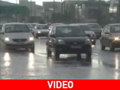 Εικόνες από τη νεροποντή στην Αθήνα