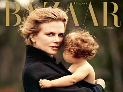 Η Kidman φωτογραφίζεται με τις κόρες της