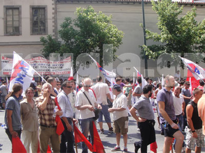 Ολοκληρώθηκε η συγκέντρωση διαμαρτυρίας των οικοδόμων