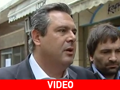 Π. Καμμένος: «Βενιζέλος και Σαμαράς όργανα των τραπεζών»