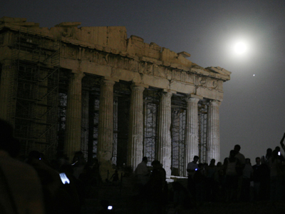 Κλειστή η Ακρόπολη για το αυγουστιάτικο φεγγάρι