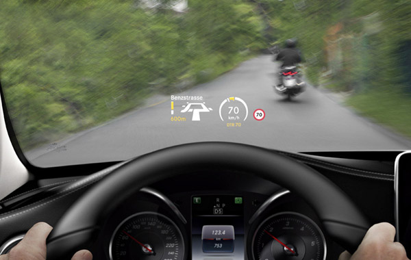 To προηγμένο σύστημα Head Up Display
