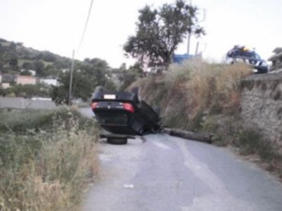 Απεγκλωβίστηκε ο οδηγός  στο Πήλιο