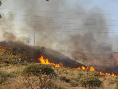 Πυρκαγιά στην Κύθνο