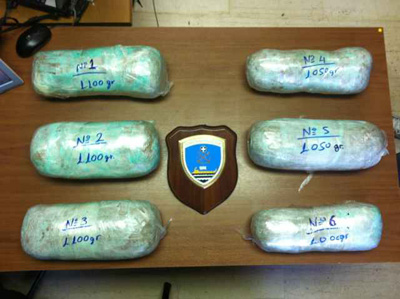 Συνελήφθη 30χρονος με έξι κιλά χασίς