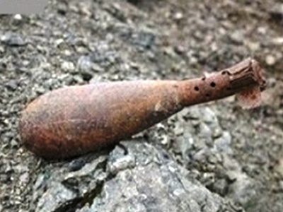 Βλήμα εντοπίστηκε σε ακτή