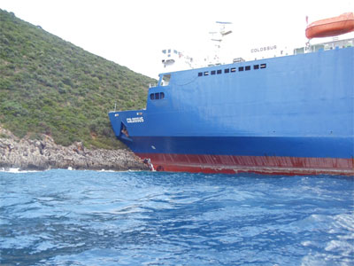 Προσάραξη πλοίου στους Λειψούς