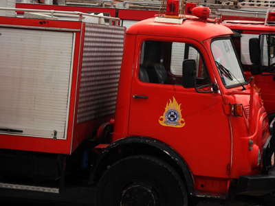 Τα πυροσβεστικά μπλόκαραν στην κίνηση