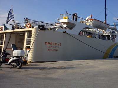 Αναπροσαρμογή δρομολογίων για το πλοίο Πρωτεύς