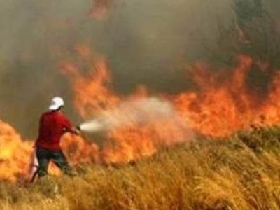 Πυρκαγιά σε δύσβατο σημείο στο Ρέθυμνο