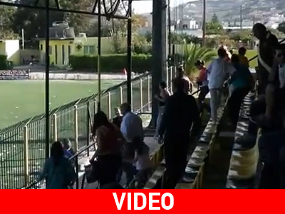 Ηράκλειο: Πανικός στην κερκίδα γηπέδου από τον σεισμό