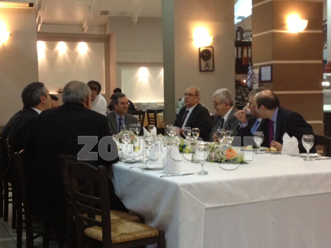 Δείπνο Σαμαρά – Μιχαλολιάκου στον Πειραιά, με…μηνύματα