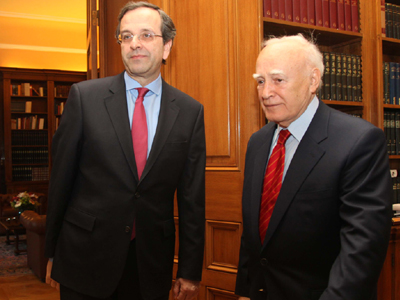 Έλαβε τη διερευνητική εντολή ο Σαμαράς