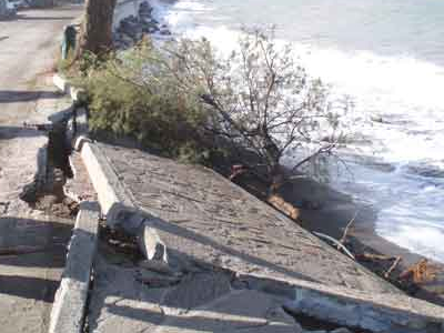 Ζημιές από την κακοκαιρία στην Λέσβο