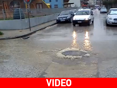 H νεροποντή έφερε και πάλι προβλήματα στα Ιωάννινα
