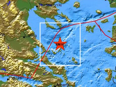 Ασθενής σεισμός στις Β. Σποράδες