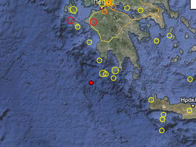 Σεισμός 4,5 νότια της Καλαμάτας