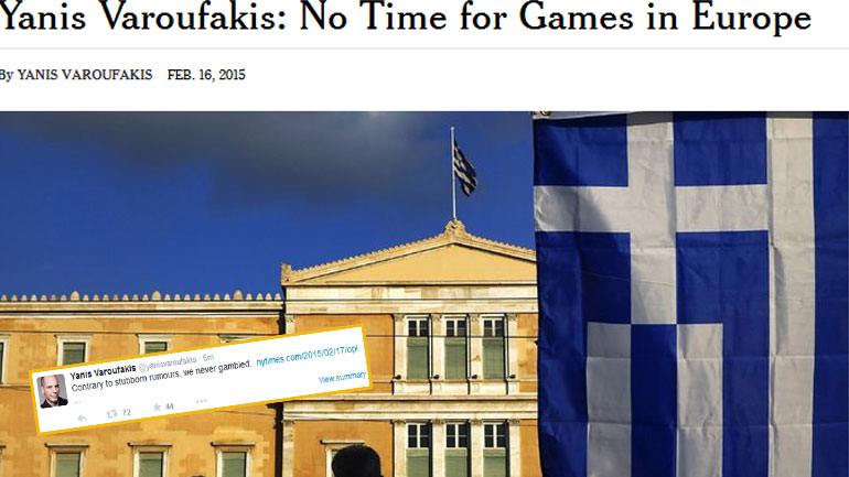 Το πρωινό «τιτίβισμα» του Γιάνη Βαρουφάκη για τις διαπραγματεύσεις και τον… τζόγο