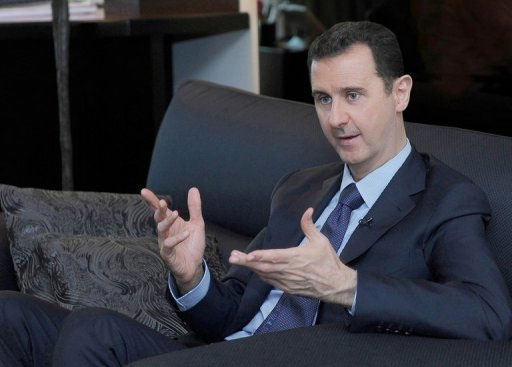 O Μπασάρ αλ Άσαντ κατά τη συνέντευξή του στη ρωσική τηλεόραση