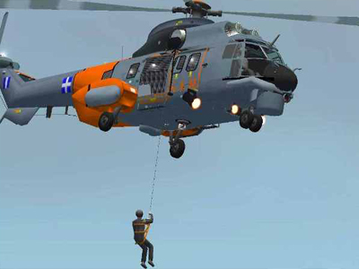 Διάσωση ναυτικού από Super Puma