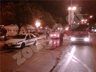 Φωτιά σε εκλογικό περίπτερο του ΠΑΣΟΚ