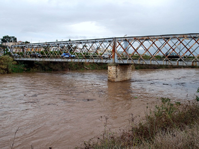 Συμβολική κατάληψη της γέφυρας του ποταμού Ευρώτα