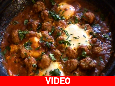 Μαροκινά κεφτεδάκια με αυγά Μαροκινά κεφτεδάκια με αυγά