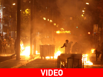 Επεισόδια, χημικά και συλλήψεις