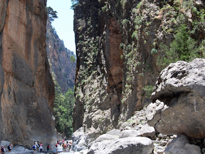 Τραυματισμός τουρίστριας στο φαράγγι της Σαμαριάς