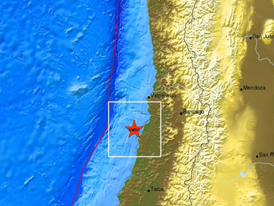 Σεισμός 5,9R δυτικά του Σαντιάγο