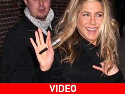 Η Jennifer Aniston στον David Letterman