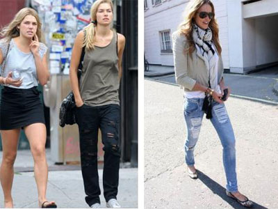 Βάλε απλώς ένα σκισμένο τζιν!